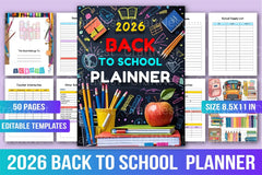 Back to School Planner - CraftNest - Digital Crafting and Art