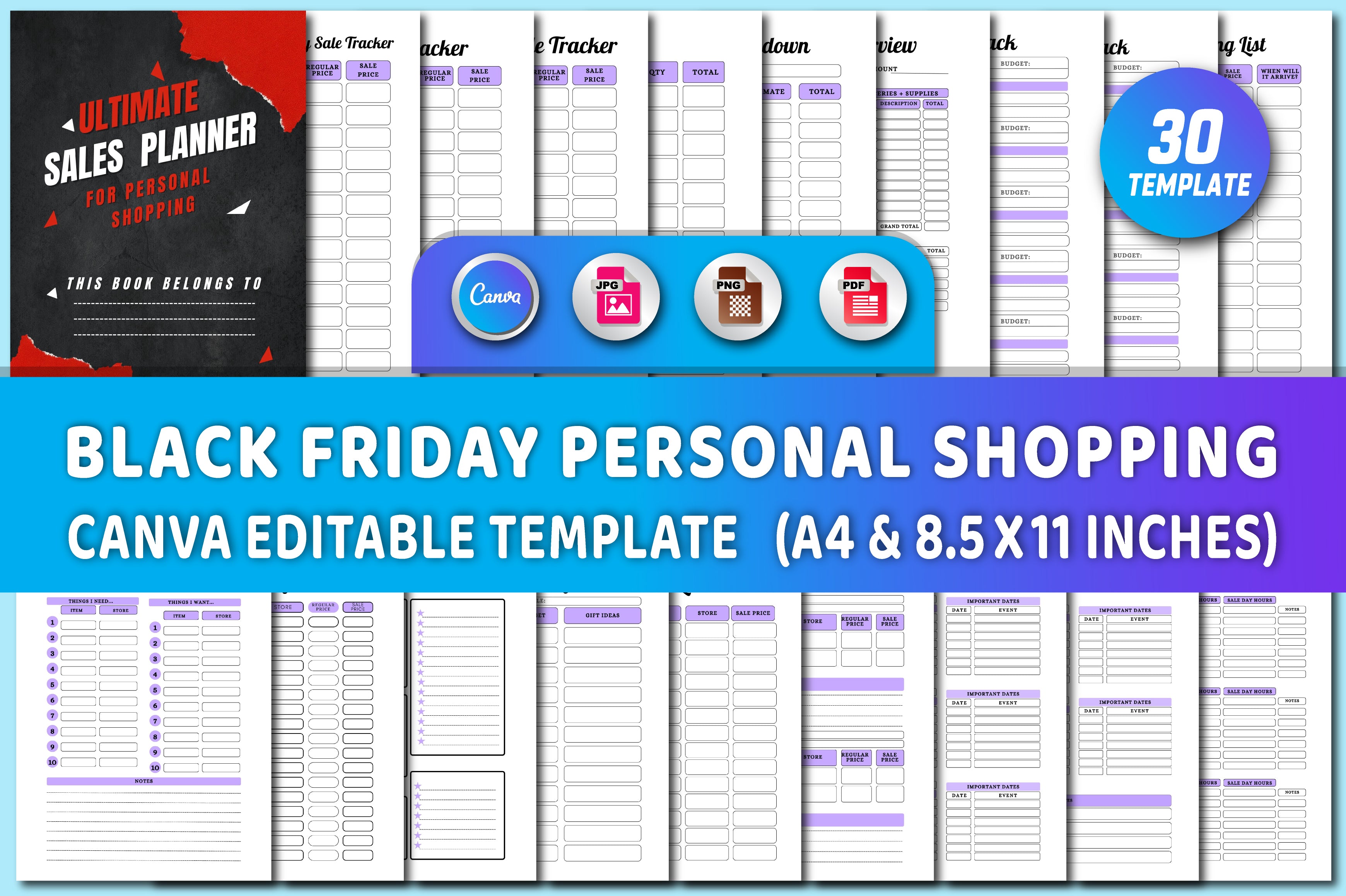 Black Friday Personal Shopping Planner