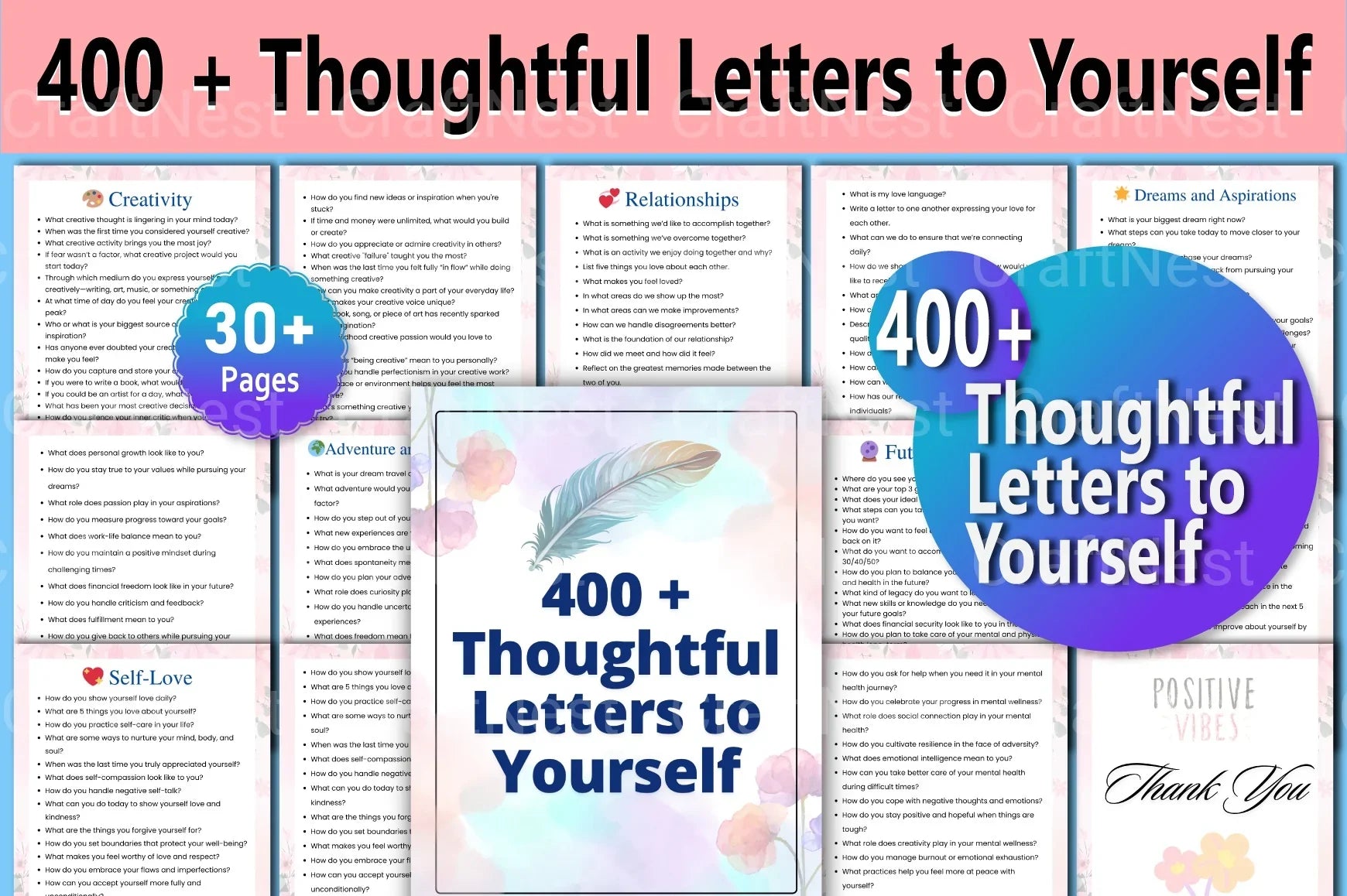 Thoughtful Letters to Yourself - CraftNest - Digital Crafting and Art