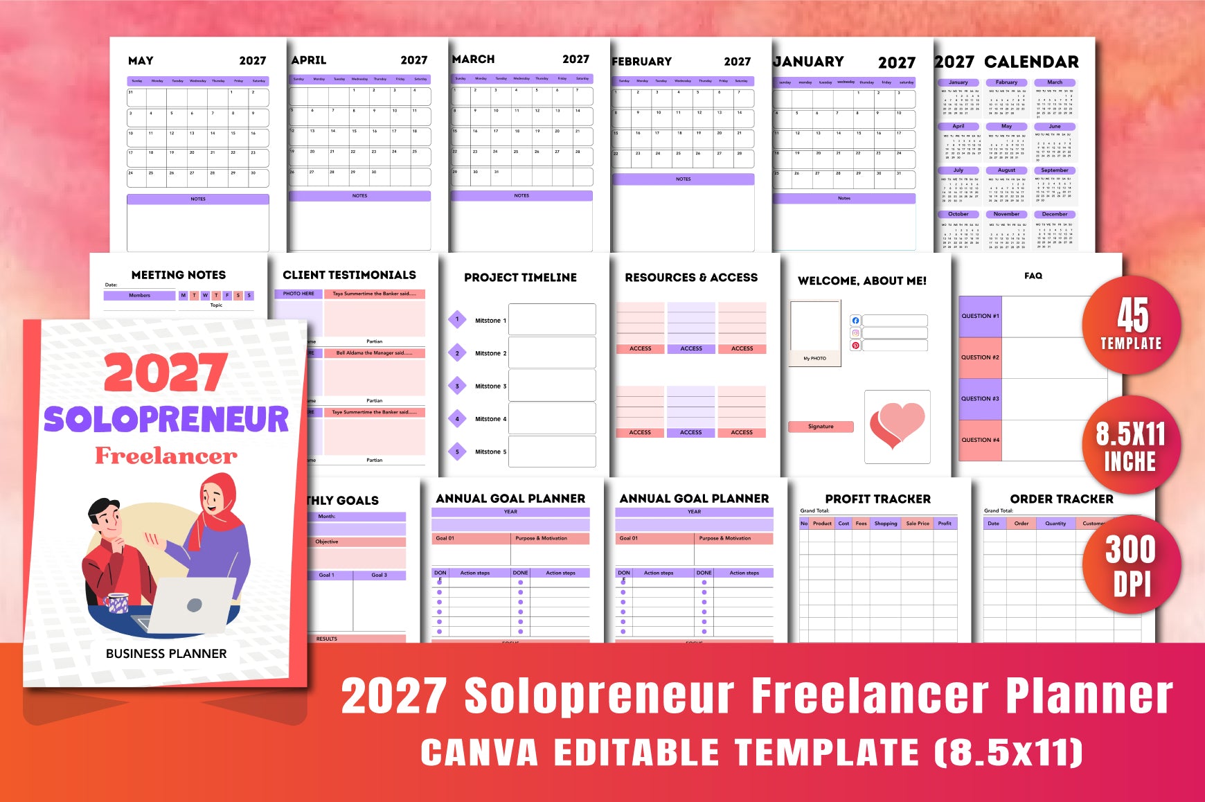Solopreneur Freelancer Planner