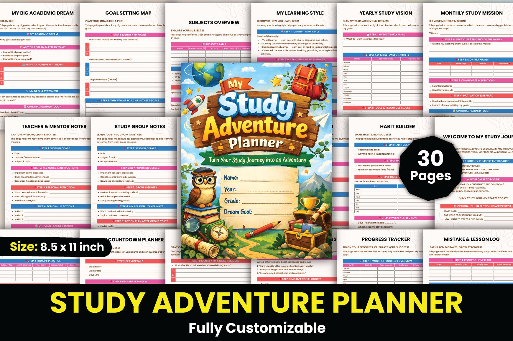 Study Adventure Planner