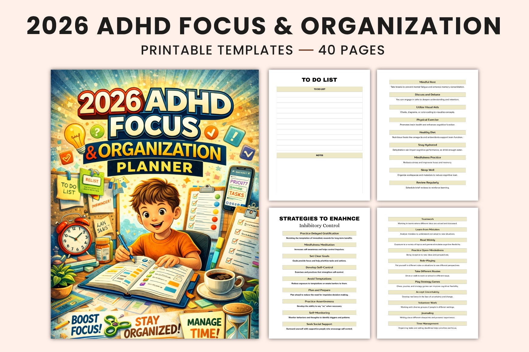 ADHD Focus & Organization Planner