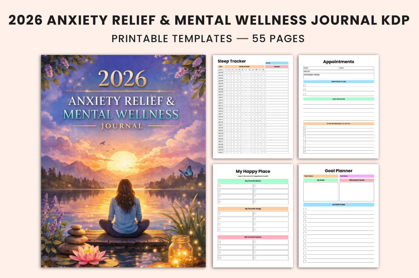 Anxiety Relief Mental Wellness Journal