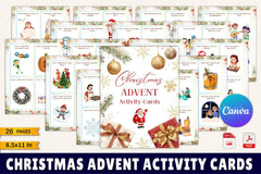 Christmas Advent Activity Cards for Kids - CraftNest - Digital Crafting and Art
