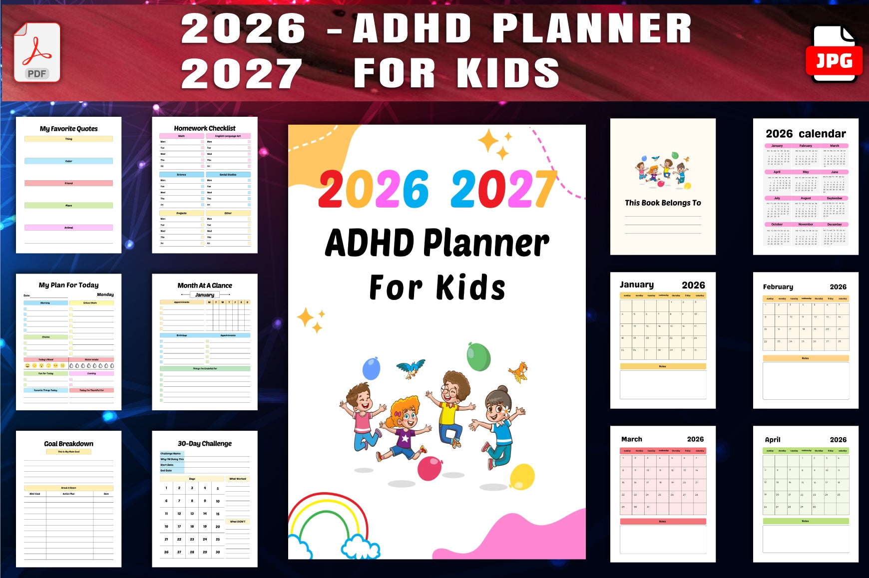ADHD Planner for Kids