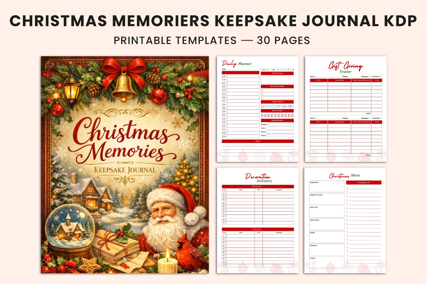 Christmas Memories Keepsake Journal