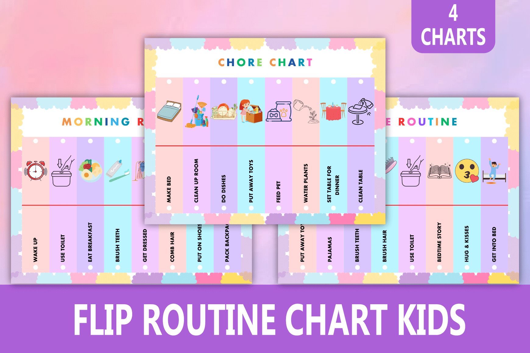 Flip Routine Chart for Kids - CraftNest - Digital Crafting and Art