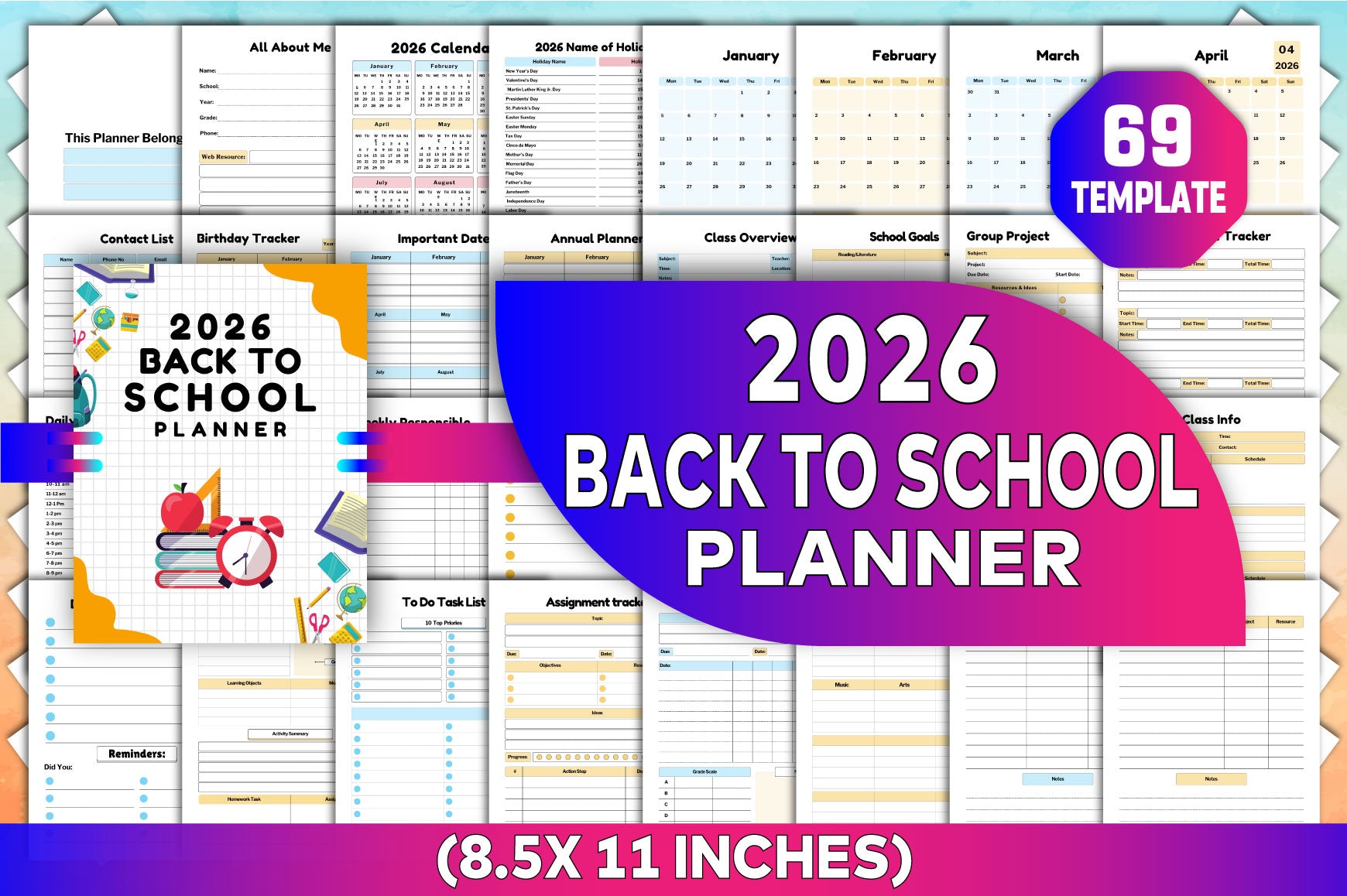 Back to School Planner
