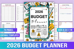 Budget Planner Template - CraftNest - Digital Crafting and Art