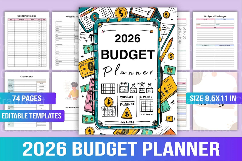 Budget Planner Template - CraftNest - Digital Crafting and Art