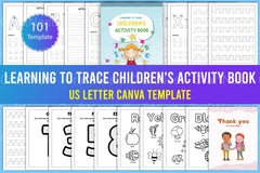 Learning to Trace: Children's Activity Book - CraftNest - Digital Crafting and Art