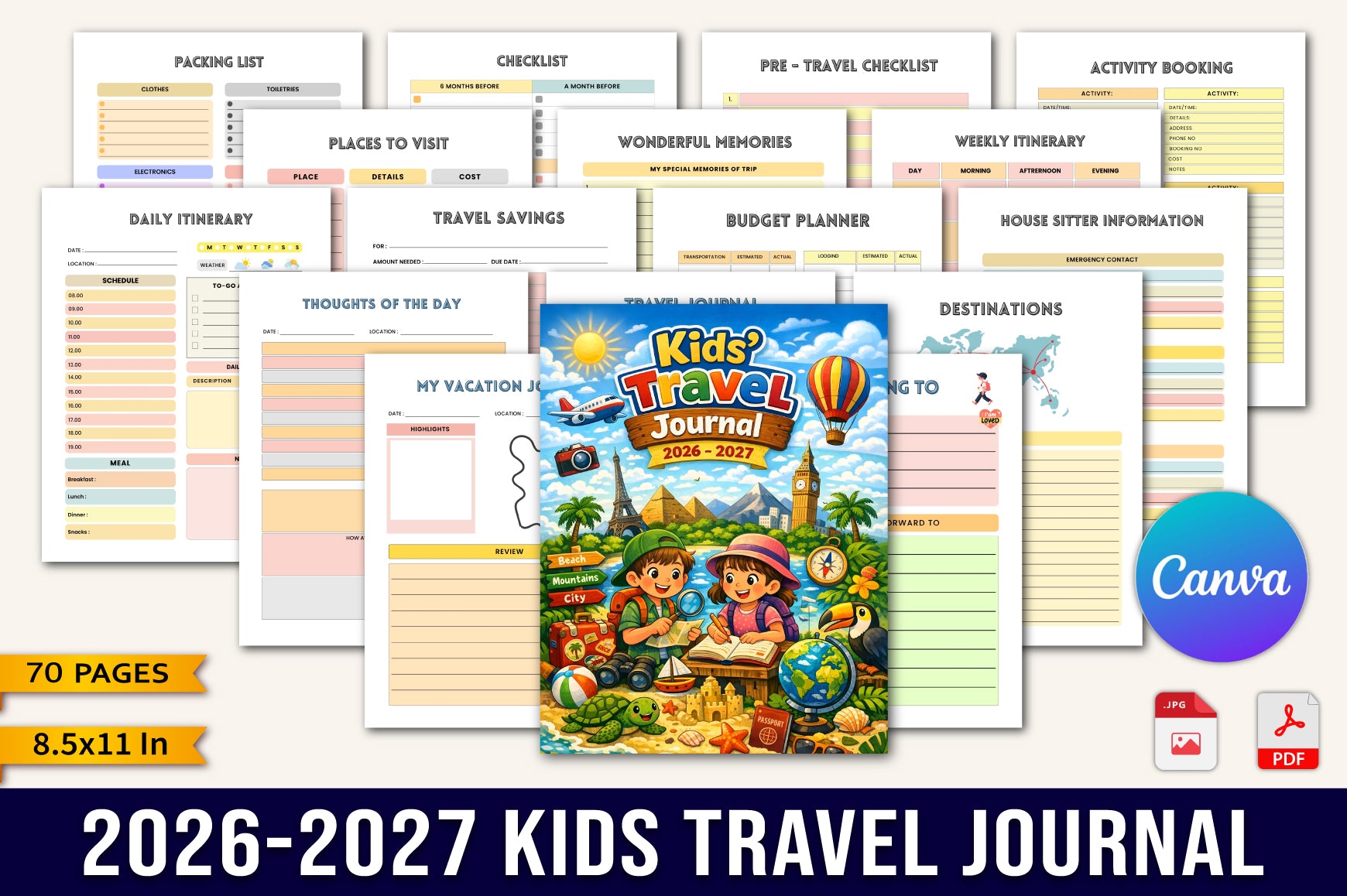 Kids Travel Journal