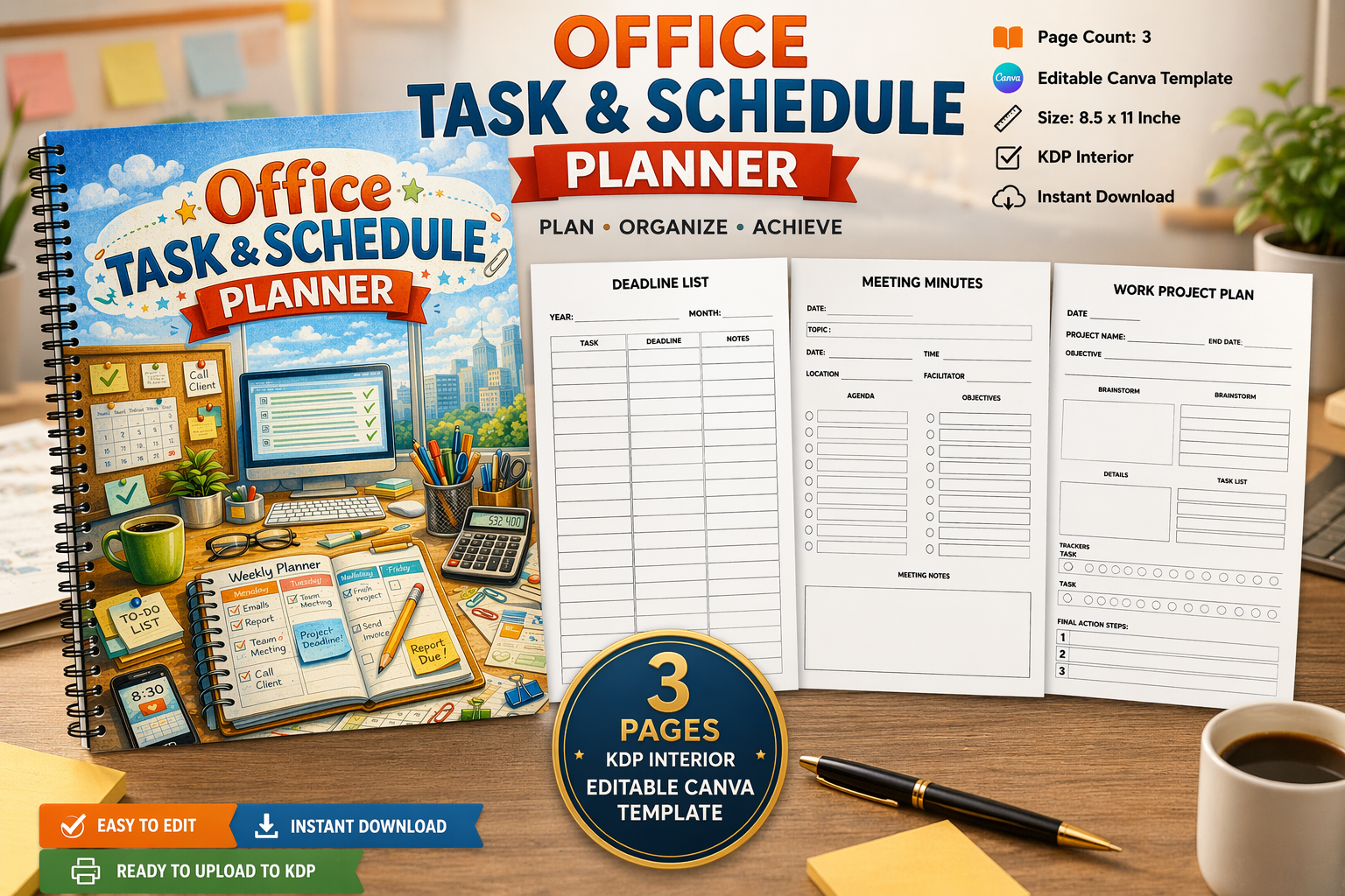Office Task Schedule Planner