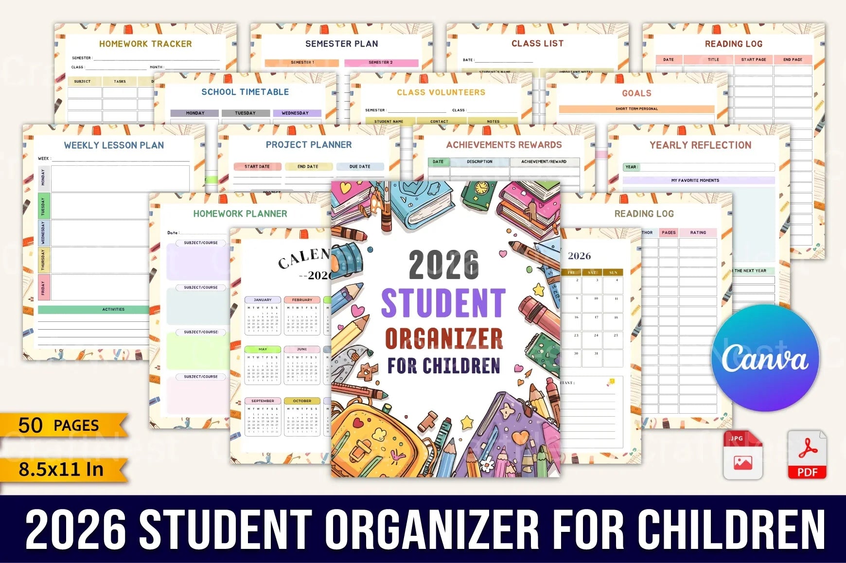 Student Organizer for Kids