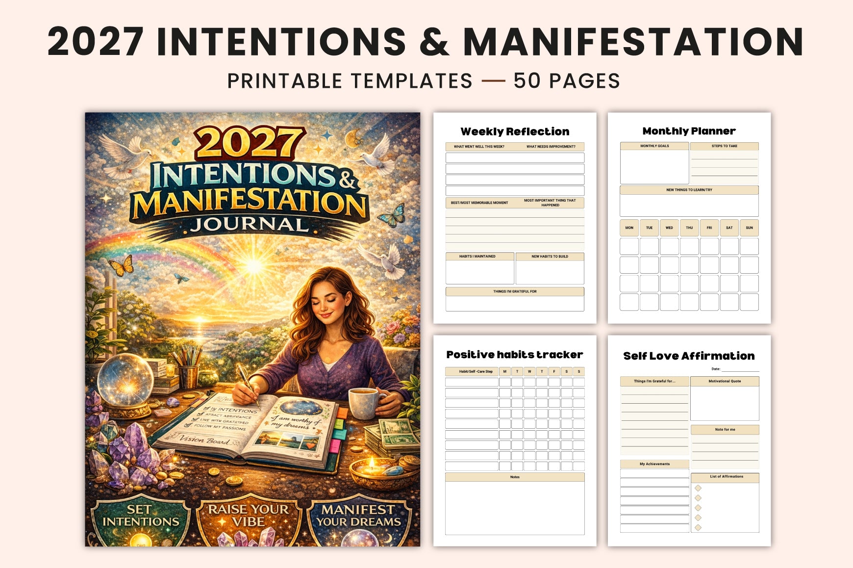 Intentions Manifestation Journal
