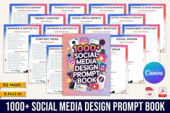 Social Media Prompt Book for Creative Engagement - CraftNest - Digital Crafting and Art
