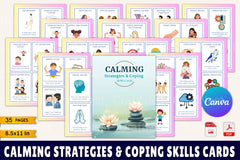 Calming Strategies Coping Skills Cards for Stress Relief - CraftNest - Digital Crafting and Art