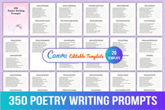 Creative Poetry Writing Prompts - CraftNest - Digital Crafting and Art