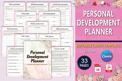 Personal Development Planner for Growth and Success - CraftNest - Digital Crafting and Art