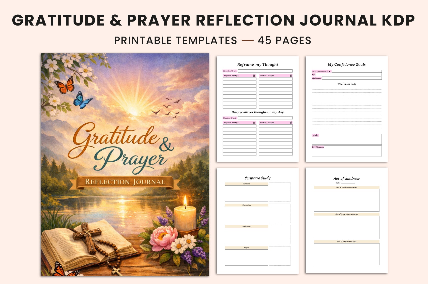 Gratitude and Prayer Reflection Journal