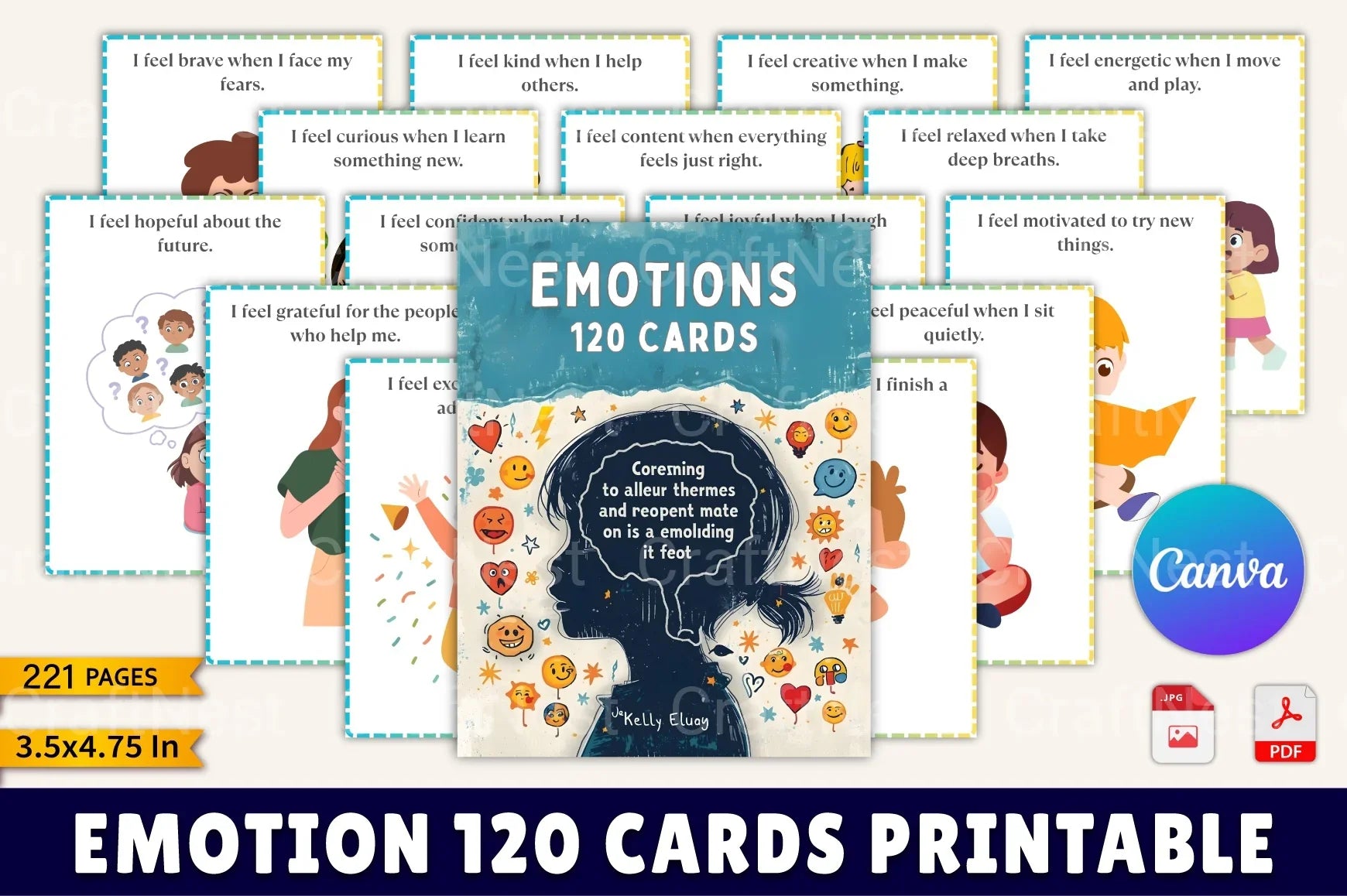 Emotion 120 Cards Collection - CraftNest - Digital Crafting and Art
