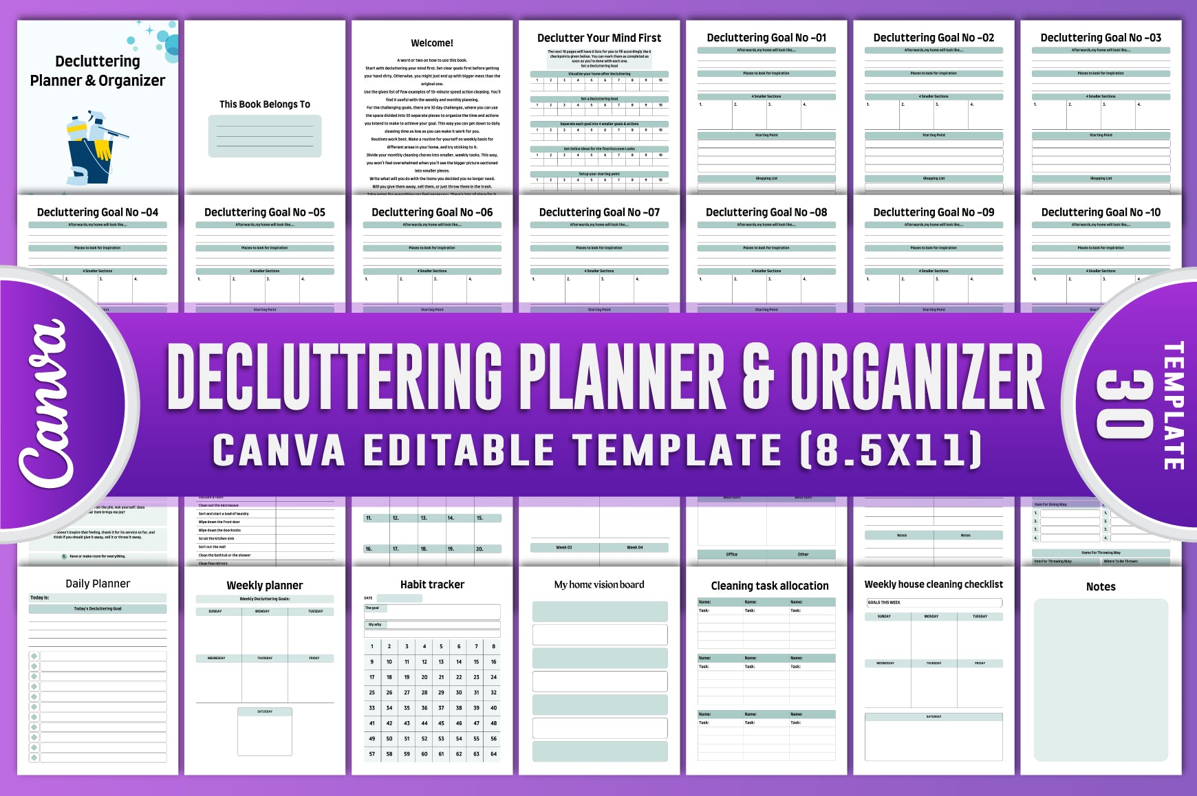 Decluttering Planner Guide