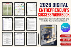 Entrepreneur Success Workbook for Achieving Business Goals - CraftNest - Digital Crafting and Art