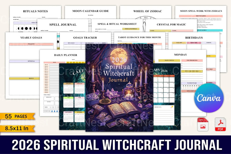 Spiritual Witchcraft: Embrace Your Mystical Journey - CraftNest - Digital Crafting and Art