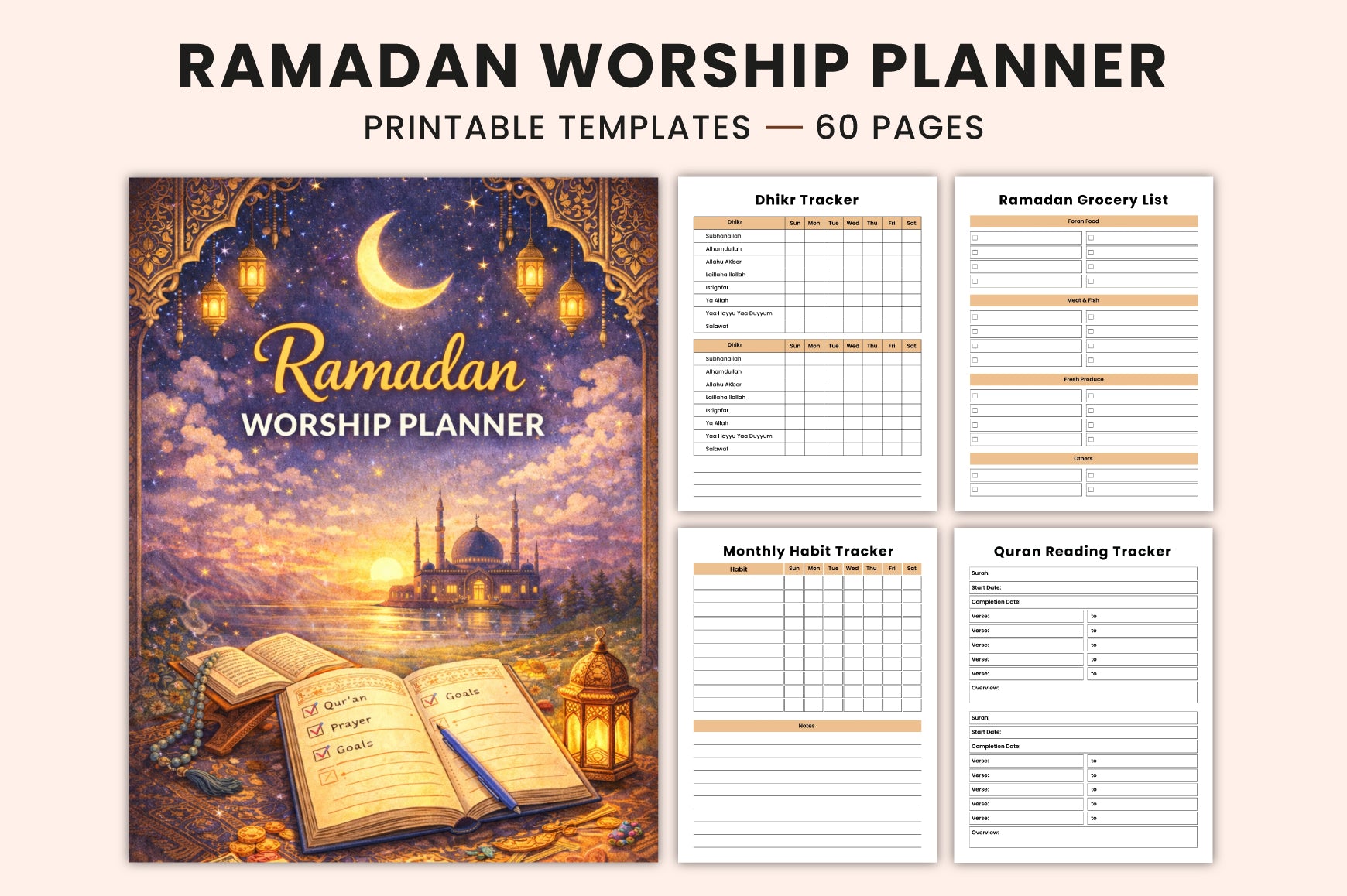 Ramadan Worship Planner Guide