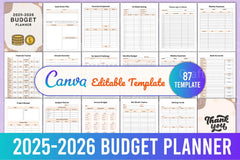 Budget Planner Template - CraftNest - Digital Crafting and Art