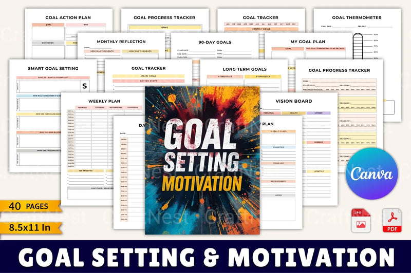 Goal Setting Motivation Guide - CraftNest - Digital Crafting and Art