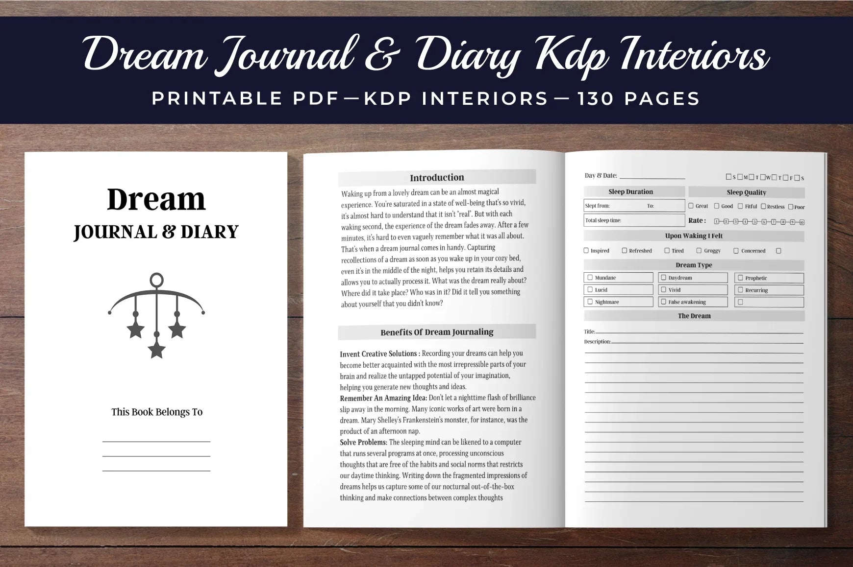 Dream Diary Planner  Bundle - CraftNest - Digital Crafting and Art