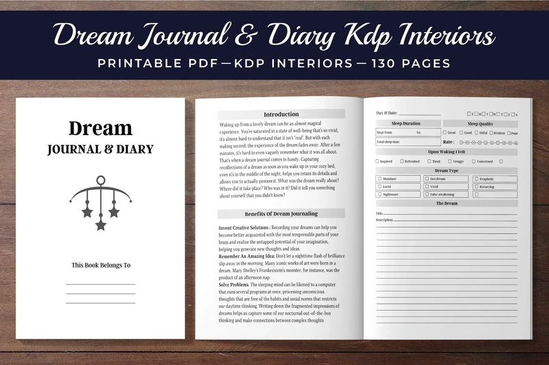 Dream Diary Planner  Bundle - CraftNest - Digital Crafting and Art
