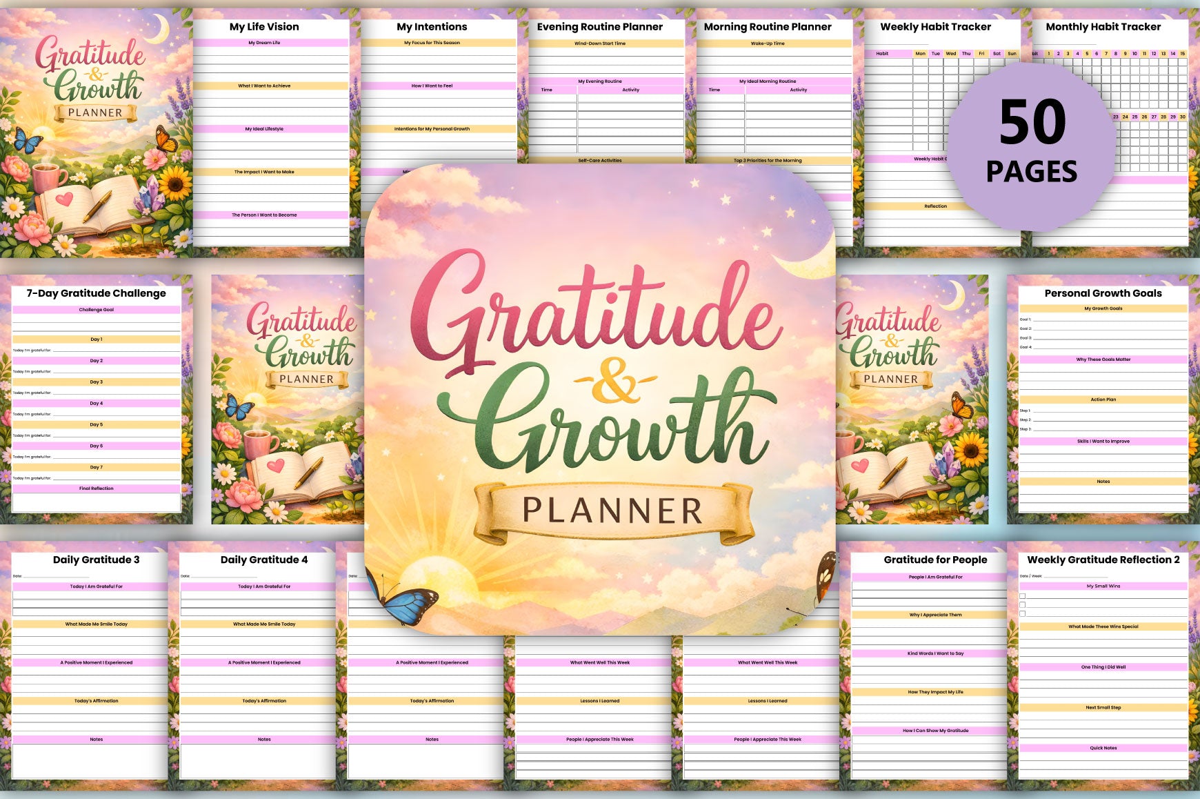 Gratitude Growth Planner