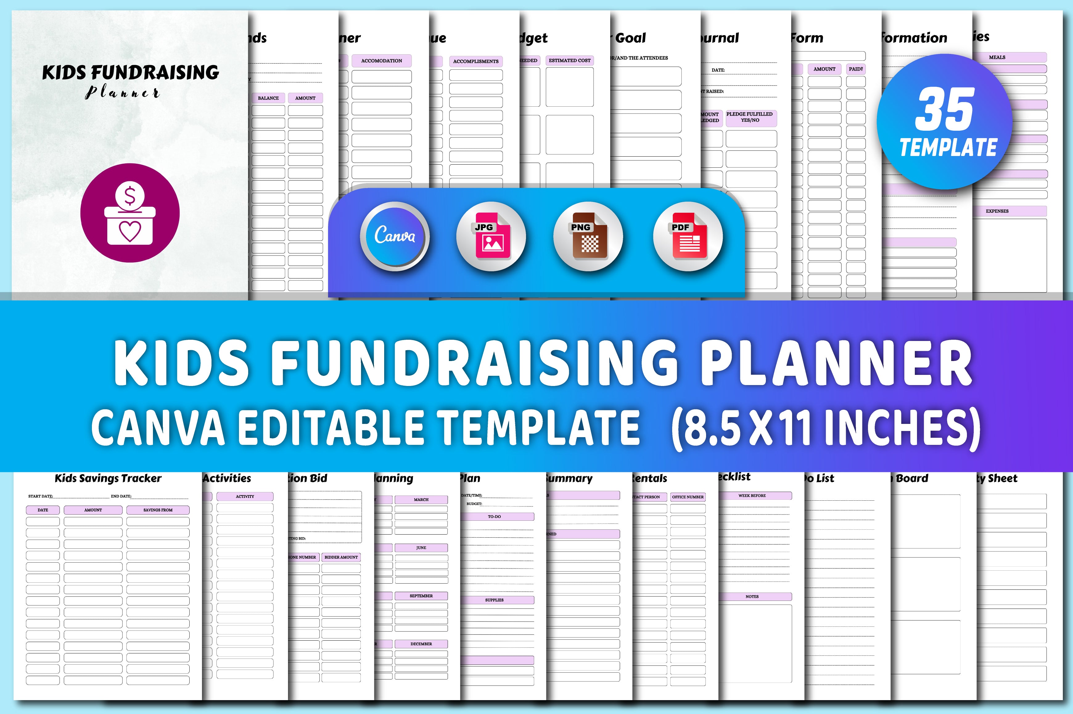 Kids Fundraising Planner