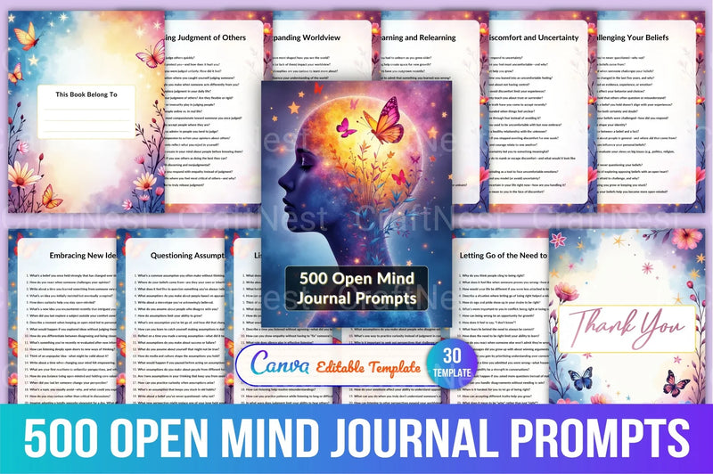 Open Mind Prompts for Creativity and Inspiration - CraftNest - Digital Crafting and Art