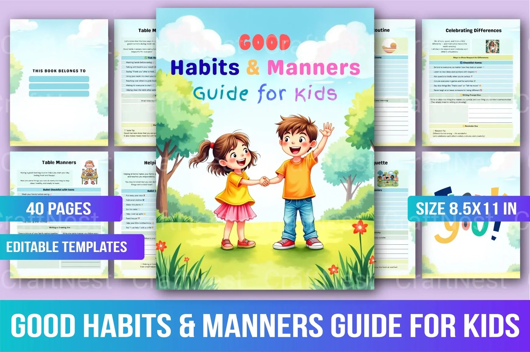 Good Habits and Manners Guide for Kids - CraftNest - Digital Crafting and Art