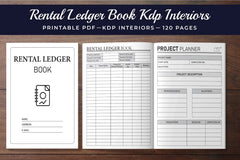 Rental Ledger Book Planner - CraftNest - Digital Crafting and Art