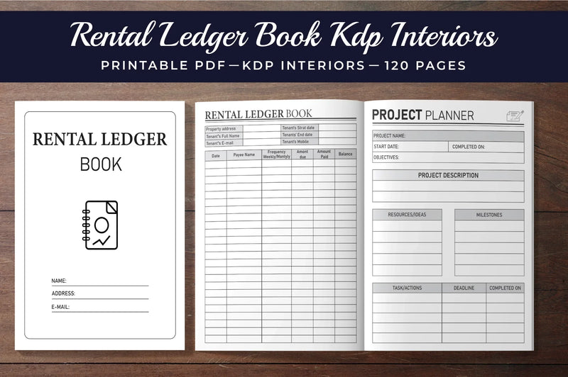 Rental Ledger Book Planner - CraftNest - Digital Crafting and Art