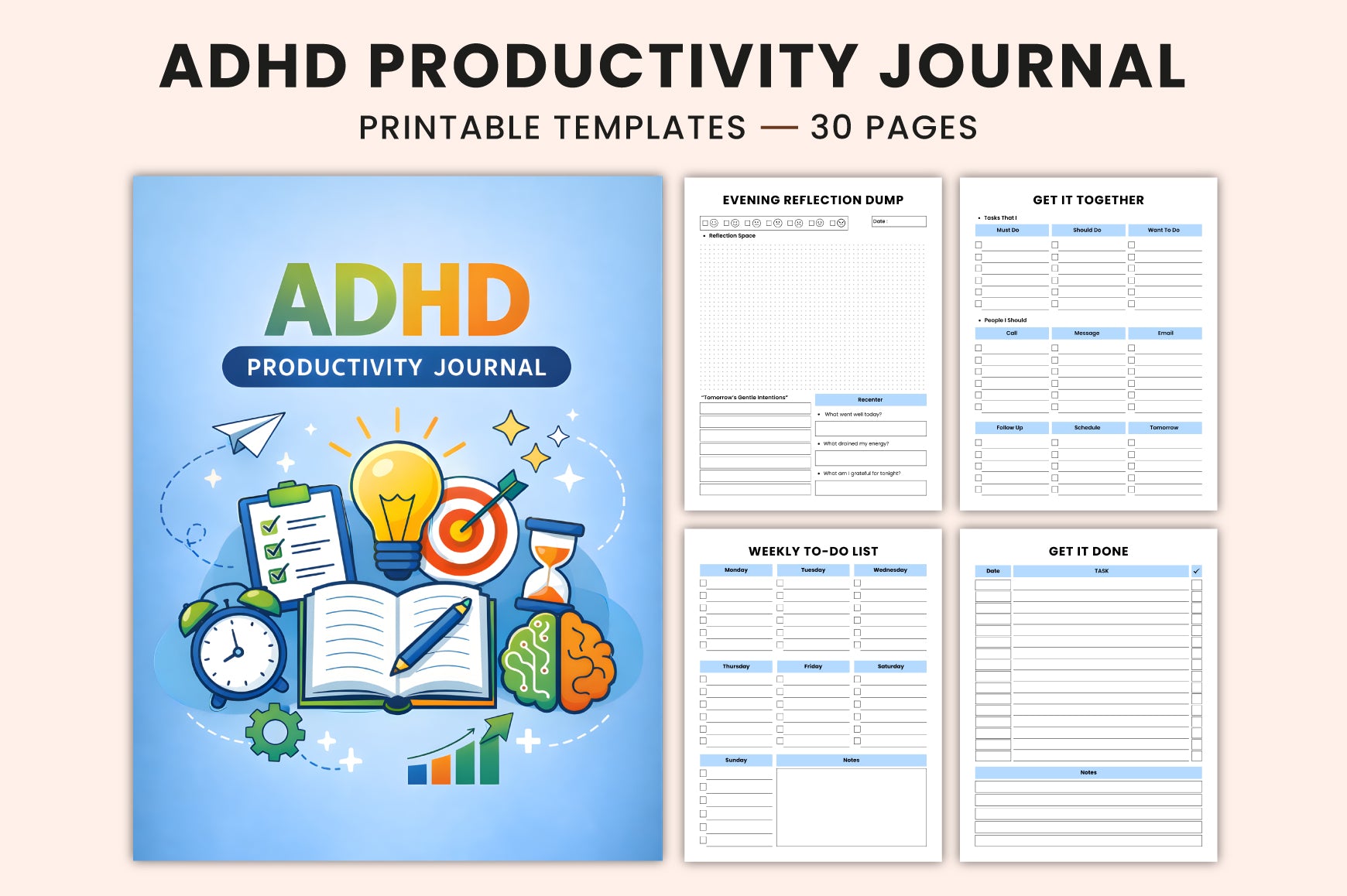 ADHD Productivity Journal