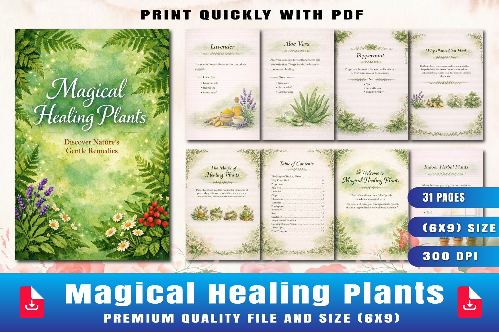 Magical Healing Plants Planner