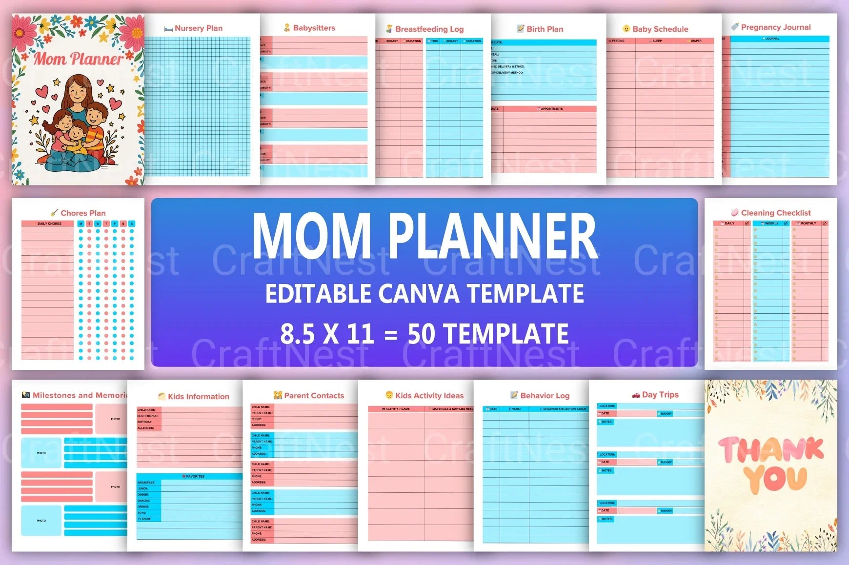 Ultimate Mom Planner - CraftNest - Digital Crafting and Art