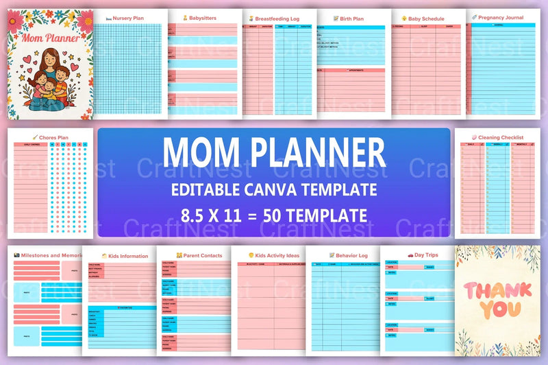 Ultimate Mom Planner - CraftNest - Digital Crafting and Art