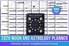 Moon and Astrology Planner - CraftNest - Digital Crafting and Art