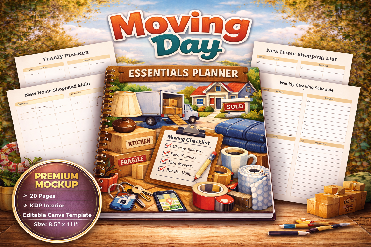 Moving Day Essentials Planner
