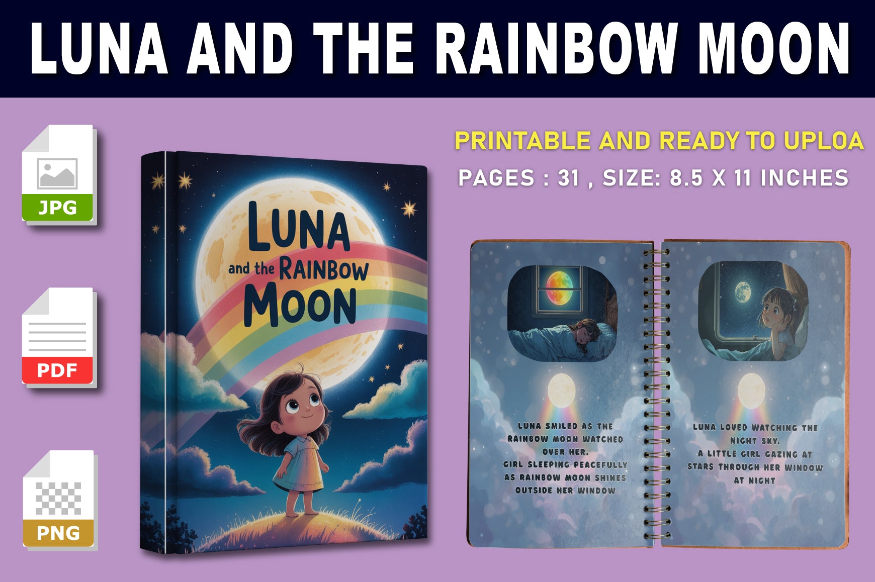 Luna and the Rainbow Moon Book