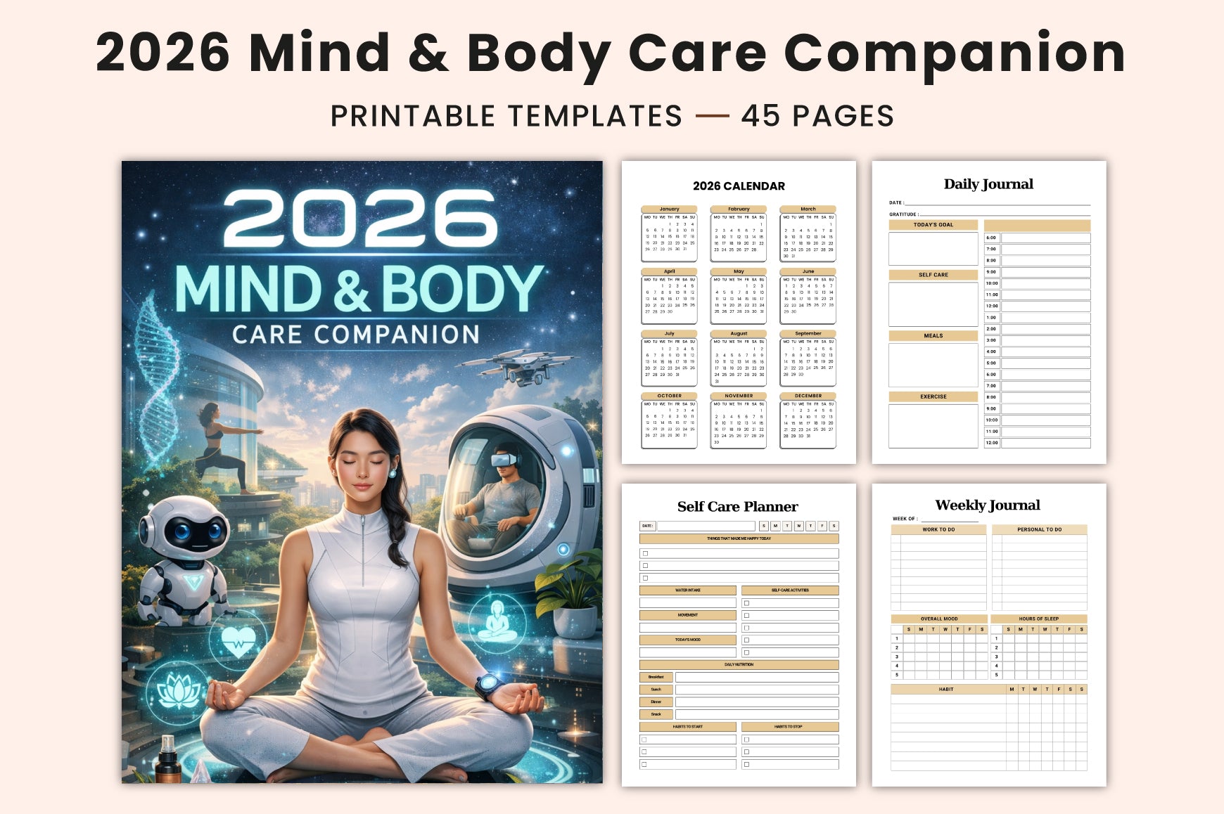 Mind Body Care Companion Planner
