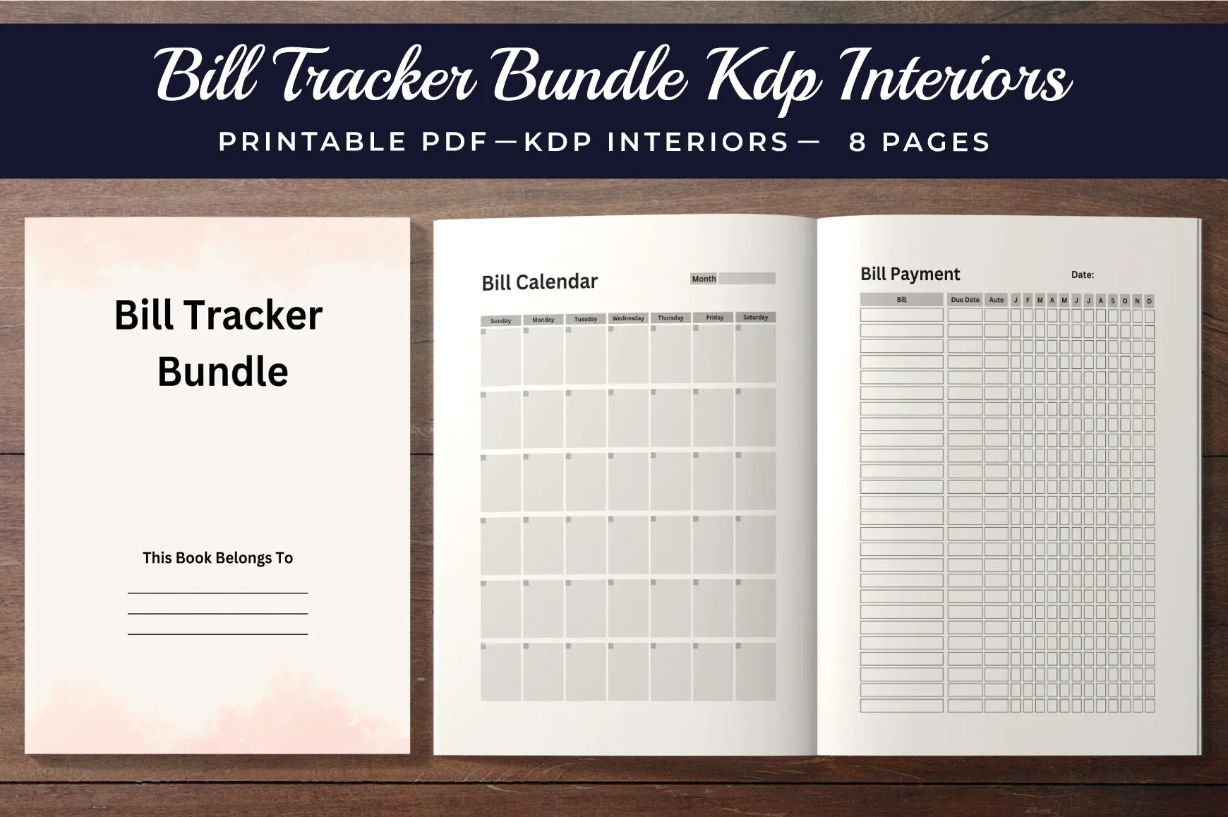 Bill Tracker Planner  Bundle - CraftNest - Digital Crafting and Art