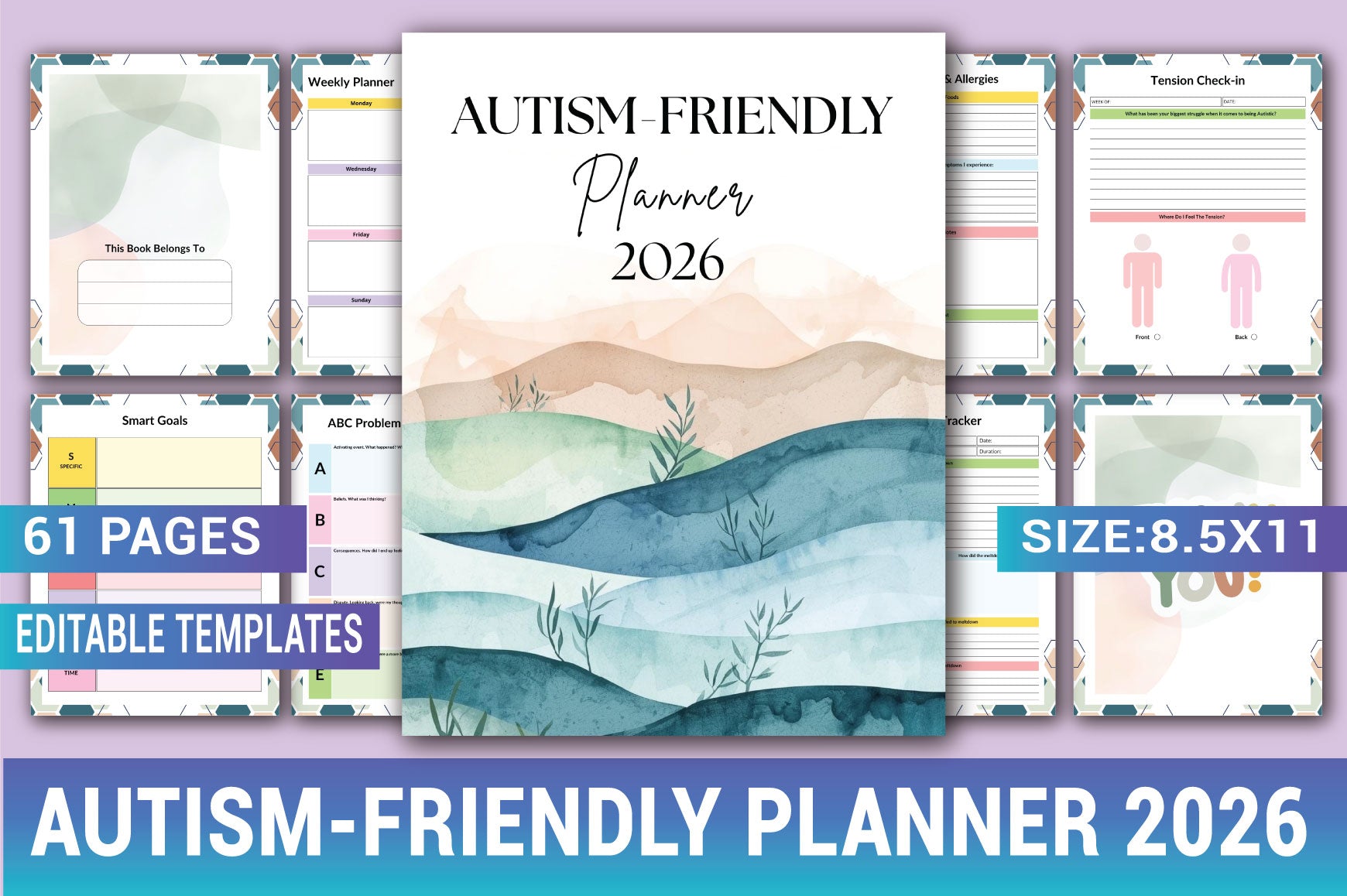 Autism Friendly Planner