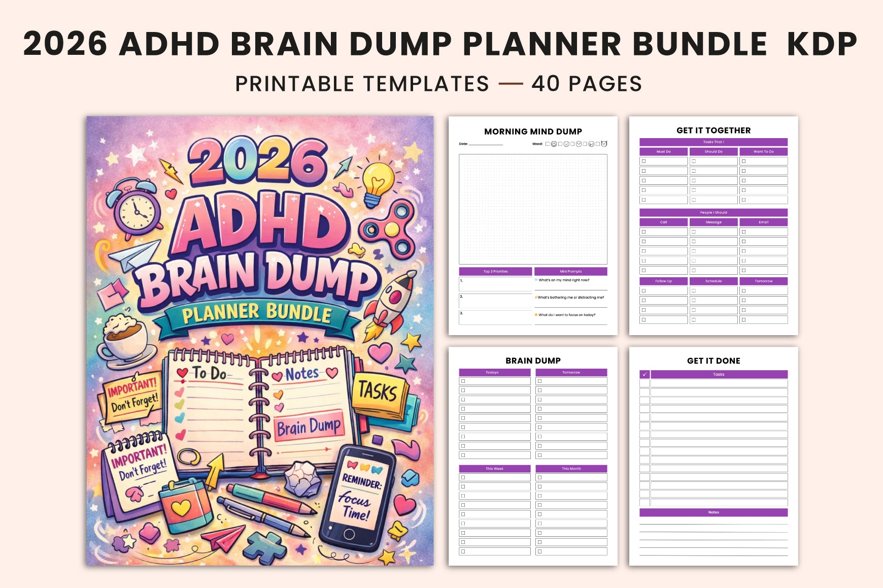 ADHD Brain Dump Planner